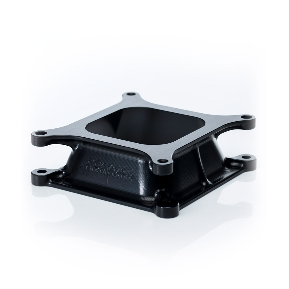 Main NXTGEN Open Style Billet Carb Adapter Black - 2 inch
